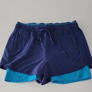 Bandier ALL ACCESS Blue Running Shorts